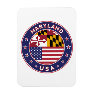 Imán Maryland, pegatina de Maryland, estuche de teléfon