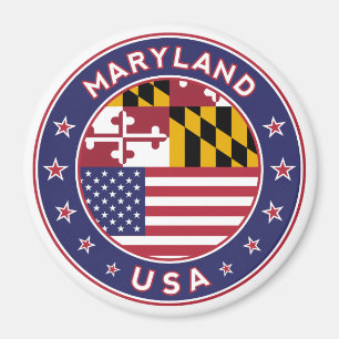 Imán Maryland, pegatina de Maryland, estuche de teléfon