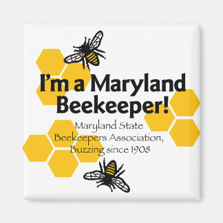 Imán Maryland State Beekeepers Association Magnet