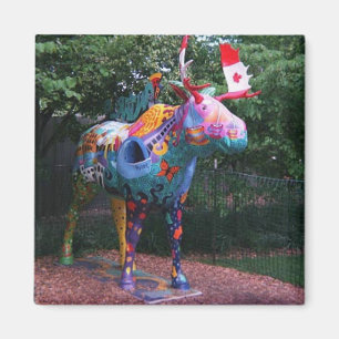 Imán Marzo del arte de Chicago de los alces