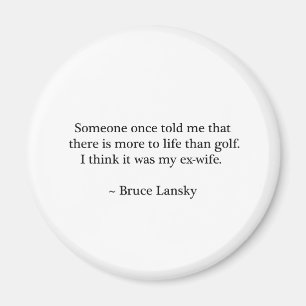 Imán Más a la vida que diseño del golf