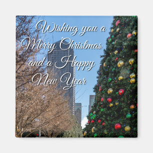 Imán Más allá del árbol de Navidad de Dallas