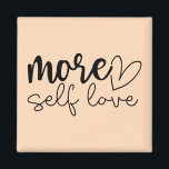 Imán "Más amor propio" Boho Motivación Inspiradora<br><div class="desc">Añade un recordatorio amable a tu rutina diaria con este imán motivacional de estilo boho "More Self Love". Diseñado en un estilo minimalista moderno, con tonos suaves y tranquilizantes y tipografía elegante, es perfecto para el autocuidado motivador, la autoestima y la energía positiva. Ya sea que se exhiba en su...</div>