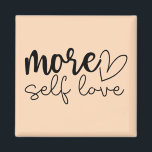 Imán "Más amor propio" Boho Motivación Inspiradora<br><div class="desc">Añade un recordatorio amable a tu rutina diaria con este imán motivacional de estilo boho "More Self Love". Diseñado en un estilo minimalista moderno, con tonos suaves y tranquilizantes y tipografía elegante, es perfecto para el autocuidado motivador, la autoestima y la energía positiva. Ya sea que se exhiba en su...</div>