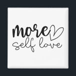 Imán "Más amor propio" Boho Motivación Inspiradora<br><div class="desc">Añade un recordatorio amable a tu rutina diaria con este imán motivacional de estilo boho "More Self Love". Diseñado en un estilo minimalista moderno, con tonos suaves y tranquilizantes y tipografía elegante, es perfecto para el autocuidado motivador, la autoestima y la energía positiva. Ya sea que se exhiba en su...</div>