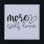 Imán "Más amor propio" Boho Motivación Inspiradora<br><div class="desc">Añade un recordatorio amable a tu rutina diaria con este imán motivacional de estilo boho "More Self Love". Diseñado en un estilo minimalista moderno, con tonos suaves y tranquilizantes y tipografía elegante, es perfecto para el autocuidado motivador, la autoestima y la energía positiva. Ya sea que se exhiba en su...</div>