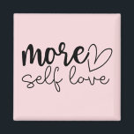 Imán "Más amor propio" Boho Motivación Inspiradora<br><div class="desc">Añade un recordatorio amable a tu rutina diaria con este imán motivacional de estilo boho "More Self Love". Diseñado en un estilo minimalista moderno, con tonos suaves y tranquilizantes y tipografía elegante, es perfecto para el autocuidado motivador, la autoestima y la energía positiva. Ya sea que se exhiba en su...</div>
