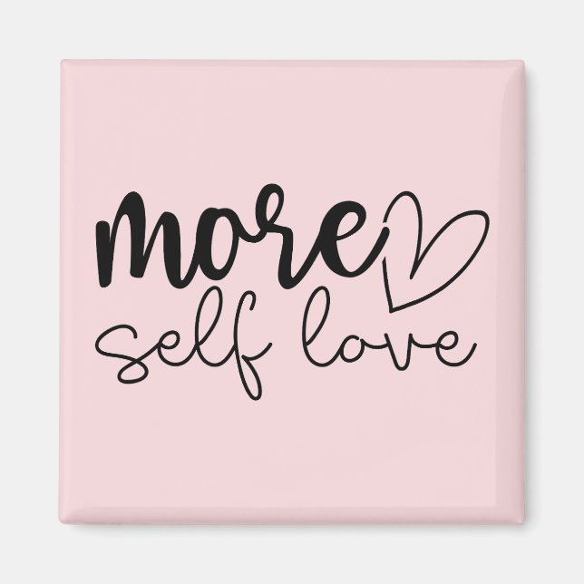 Imán "Más amor propio" Boho Motivación Inspiradora (Frente)