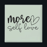 Imán "Más amor propio" Boho Motivación Inspiradora<br><div class="desc">Añade un recordatorio amable a tu rutina diaria con este imán motivacional de estilo boho "More Self Love". Diseñado en un estilo minimalista moderno, con tonos suaves y tranquilizantes y tipografía elegante, es perfecto para el autocuidado motivador, la autoestima y la energía positiva. Ya sea que se exhiba en su...</div>