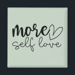 Imán "Más amor propio" Boho Motivación Inspiradora<br><div class="desc">Añade un recordatorio amable a tu rutina diaria con este imán motivacional de estilo boho "More Self Love". Diseñado en un estilo minimalista moderno, con tonos suaves y tranquilizantes y tipografía elegante, es perfecto para el autocuidado motivador, la autoestima y la energía positiva. Ya sea que se exhiba en su...</div>