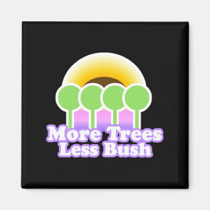 Imán Más árboles menos camiseta Bu Camiseta Día de la T
