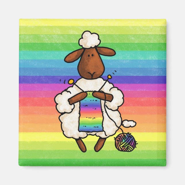 Imán más bien estar tejiendo (Frente)