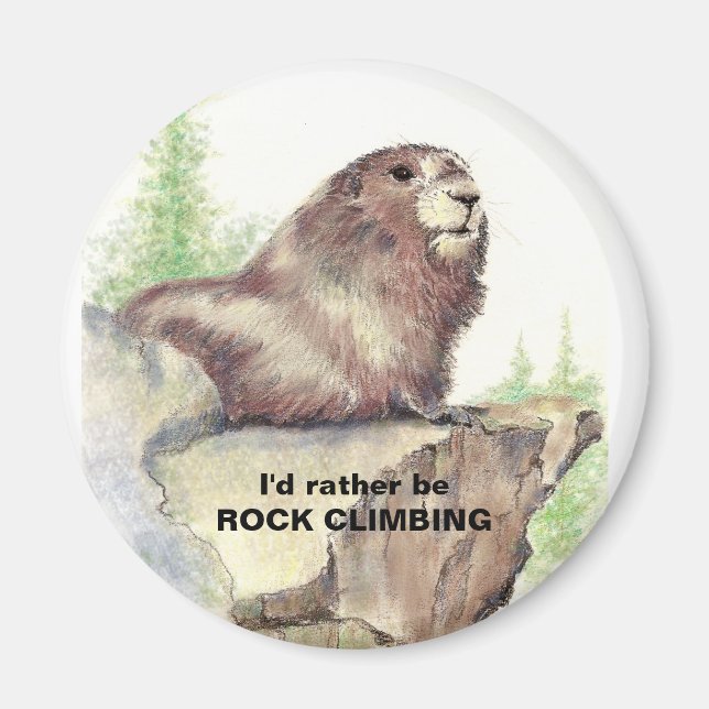 Imán Más bien ser rock escalando diversión cita marmot  (Frente)
