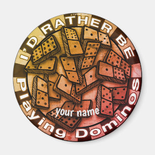 Imán Más bien tocar dominoes