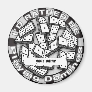 Imán Más bien tocar dominoes