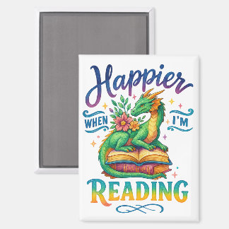 Imán Más feliz cuando estoy leyendo
