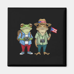 Imán Más fotos Bandera Ricana Puerto Rico Funny Sapo Co