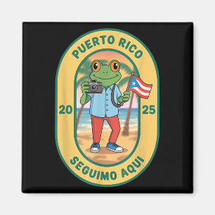 Imán Más fotos Bandera Ricana Puerto Rico Funny Sapo Co