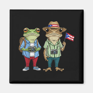 Imán Más fotos Bandera Ricana Puerto Rico Funny Sapo Co