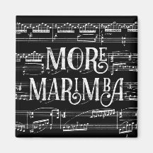Más Marimba Chalkboard - Música blanca negra