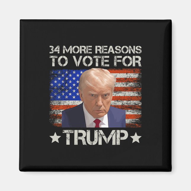 Imán  Más motivos para votar por Trump  (Frente)