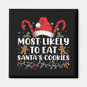 Imán Más Probable De Comer Las Galletas De Santa Navida