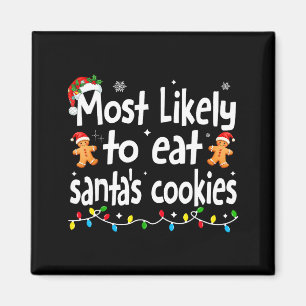 Imán Más Probable De Comer Las Galletas De Santa Navida