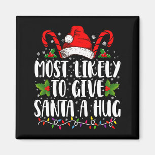 Imán Más Probable De Darle Un Abrazo A Santa En Navidad