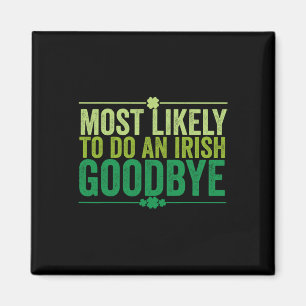 Imán Más Probable De Hacer Un Adiós Irlandés Retro Groo