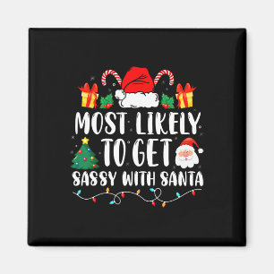 Imán Más Probable De Obtener Sy Con Santa Divertida Fam