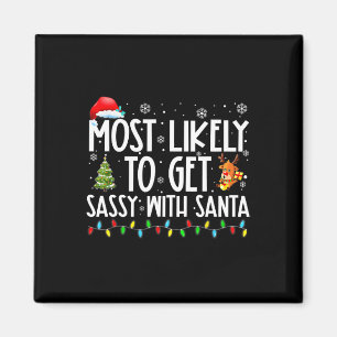 Imán Más Probable De Obtener Sy Con Santa Divertida Fam