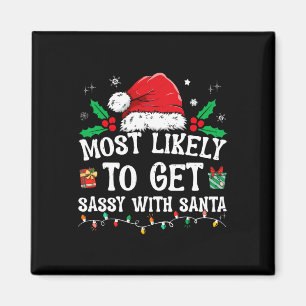 Imán Más Probable De Obtener Sy Con Santa Divertida Fam