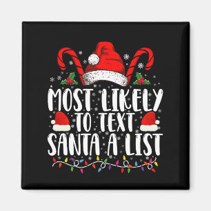 Imán Más Probable Enviar un Mensaje a Santa Una Lista d