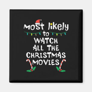 Imán Más Probable Película de Navidad Xmas Familiar Mat