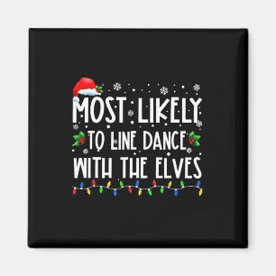 Imán Más Probable Que Baile en Línea con Elfos Navidad 