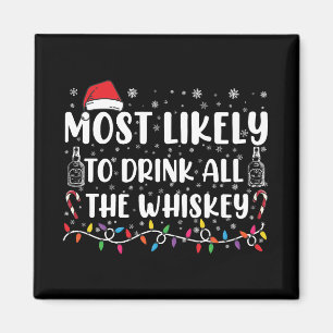 Imán Más Probable Que Beba Todo El Whisky Navidad Famil