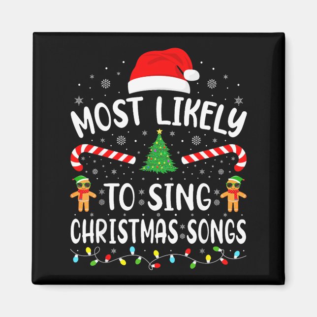 Imán Más Probable Que Cante Las Canciones De Navidad Fa (Frente)