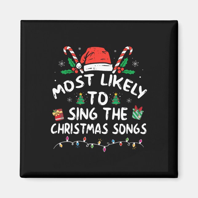 Imán Más Probable Que Cante Las Canciones De Navidad Na (Frente)