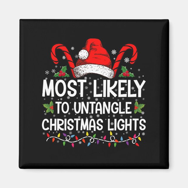 Imán Más Probable Que Desenmarañe Luces de Navidad Coin (Frente)