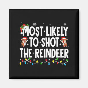 Imán Más Probable Que Dispare Al Reno Navidad Familiar
