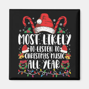Imán Más Probable Que Escuche Navidad Todo El Año Xmas