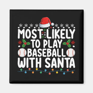 Imán Más Probable Que Juegue Béisbol Con La Navidad De