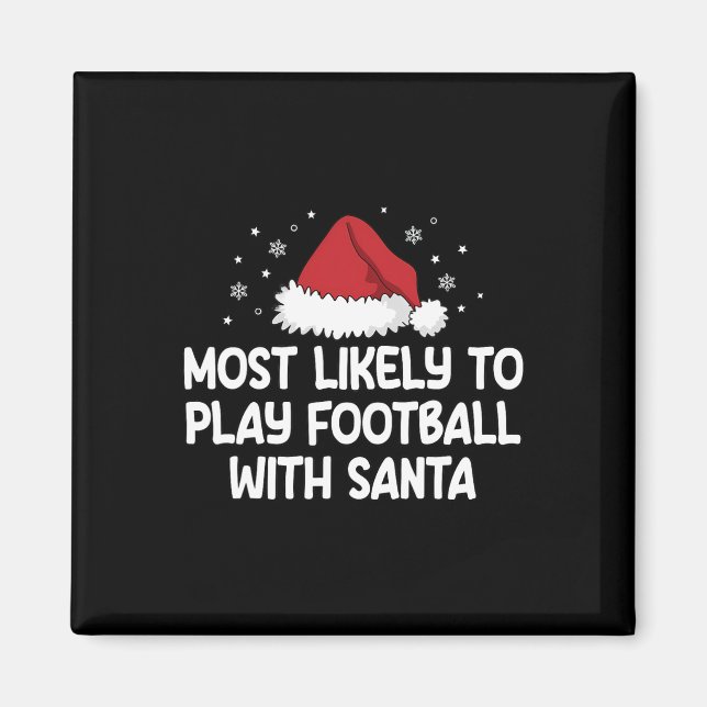 Imán Más Probable Que Juegue Fútbol Americano Con Santa (Frente)