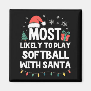 Imán Más Probable Que Juegue Softbol Con La Navidad De 