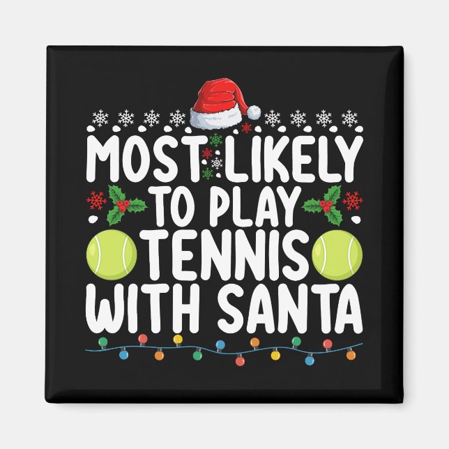 Imán Más Probable Que Juegue Tenis Con La Navidad De Sa (Frente)