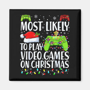 Imán Más Probable Que Juegue Videojuegos En Navidad Xma
