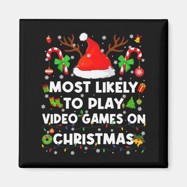 Imán Más Probable Que Juegue Videojuegos En Pijamas Nav (Frente)