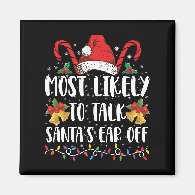 Imán Más Probable Que Le Hable la Oreja a Santa en Navi (Frente)