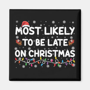 Imán Más Probable Que Llegue Tarde En Pijama De Navidad
