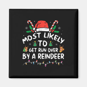 Imán Más Probable Que Lo Atropelle Un Reno De Navidad